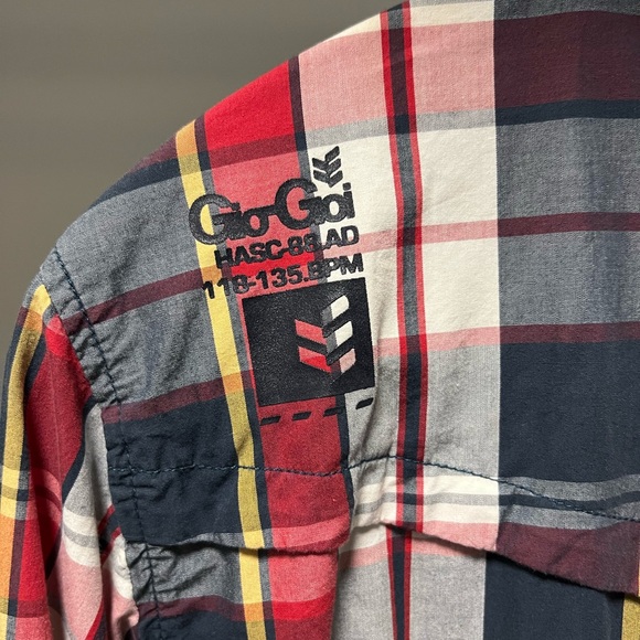 Gio-Goi Mens small checkered thin lightweight checkered jacket - Picture 10 of 12